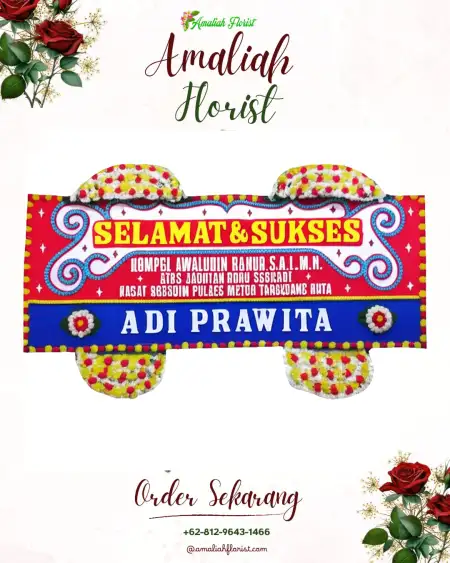 Papan Bunga Ucapan Selamat Balongbesuk